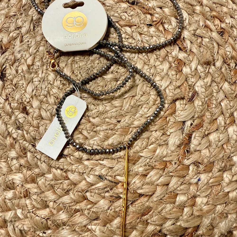 Gorjana Nora Long Beaded Pendant Necklace